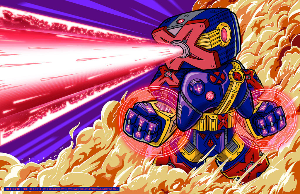 HEXIBYTE | The Hex Box  – Console Crusaders | Print (11" x 17")