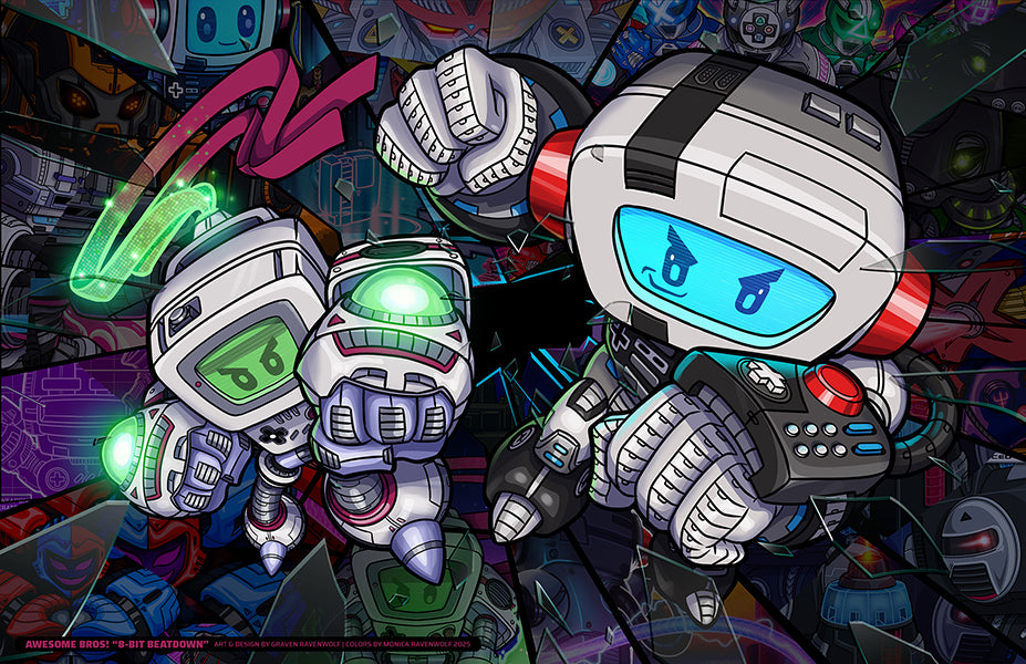 AWESOME BROS! - Console Crusaders | Print (11" x 17")