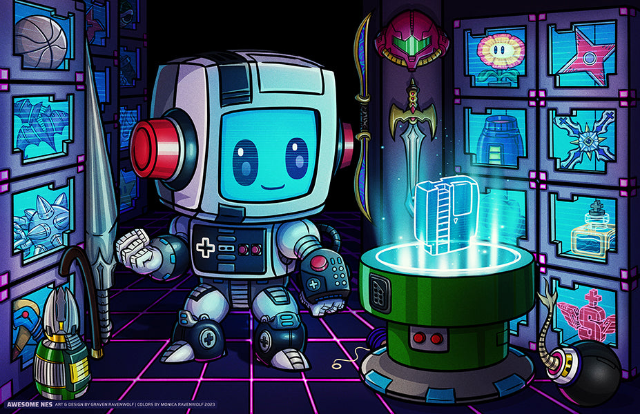 AWESOME NES – Console Crusaders | Print (11" x 17")