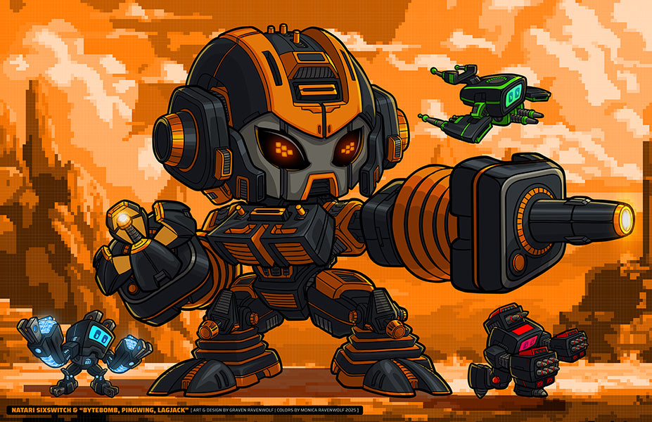 NATARI SIXSWITCH – Console Crusaders | Print (11" x 17")