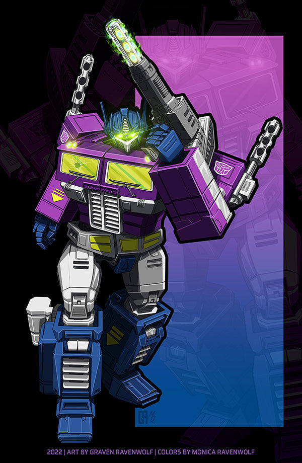 OPTIMUS PRIME (Shattered Glass) – Transformers | Print (11" x 17")