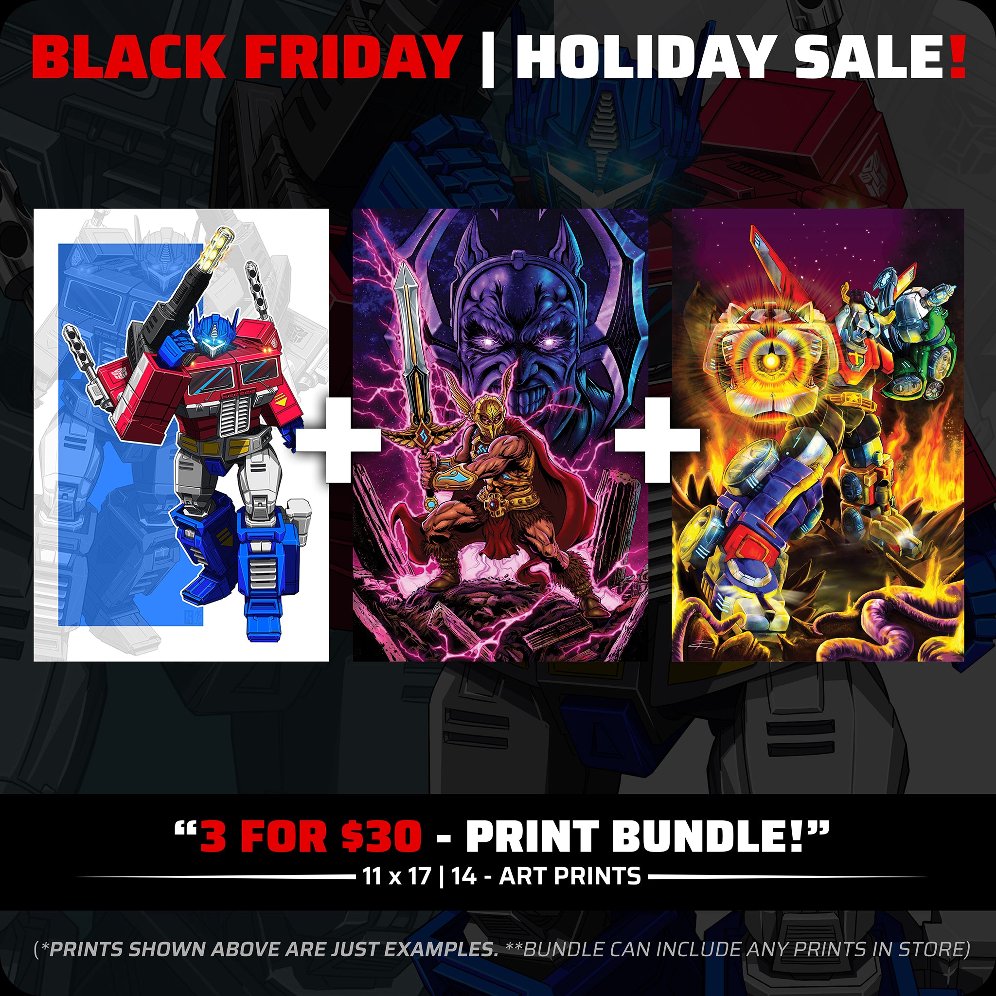 BLACK FRIDAY BUNDLE (Prints) | 3 FOR $30! - Holiday Sale