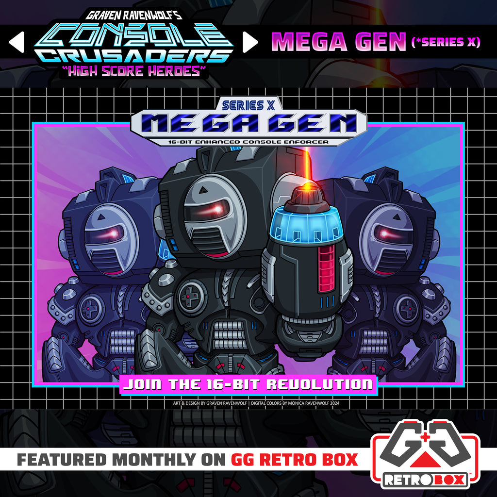 MEGA GEN (Series X) - Console Crusaders | Print (11" x 17")