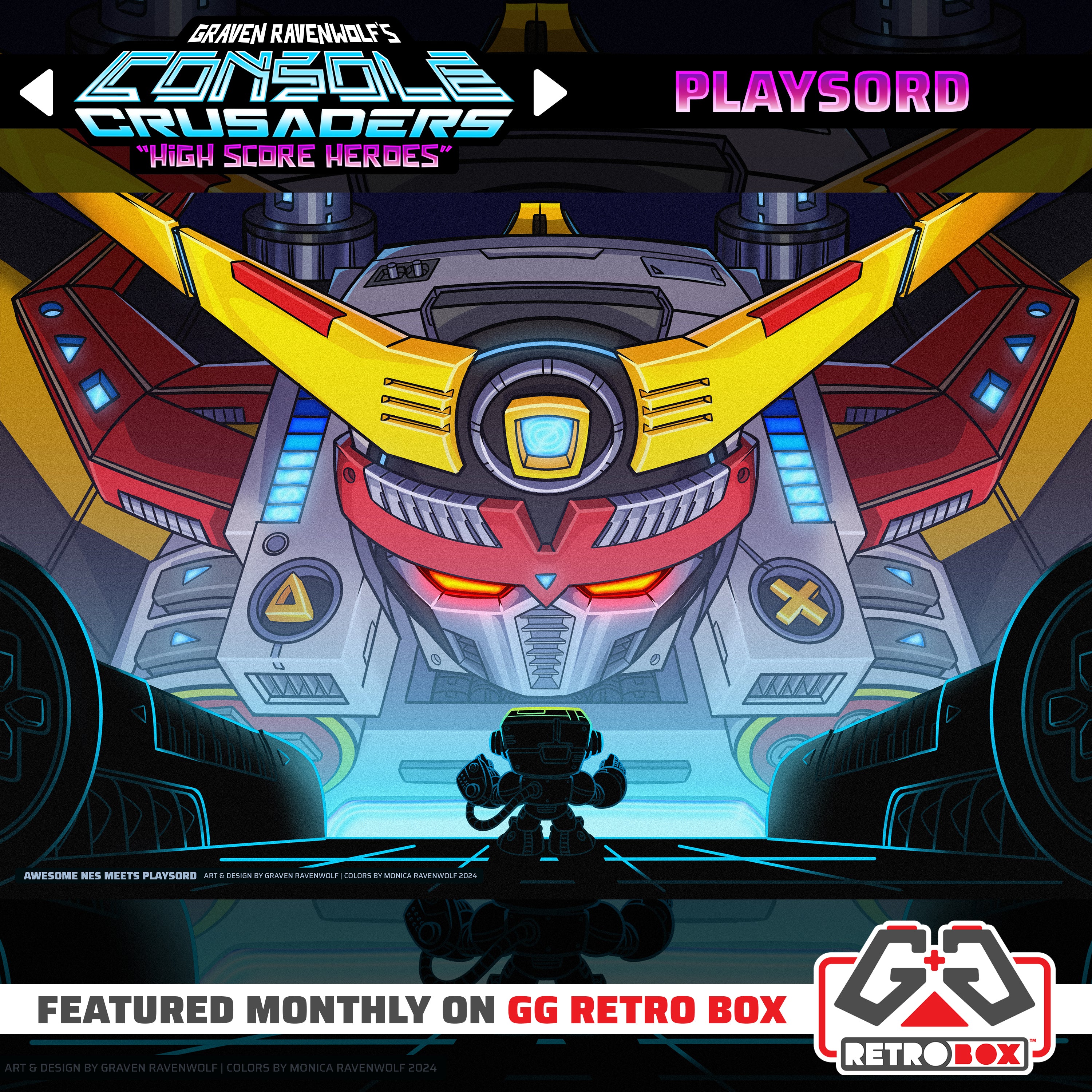 PLAYSORD (Rumble Rangers) – Console Crusaders | Print (11" x 17")