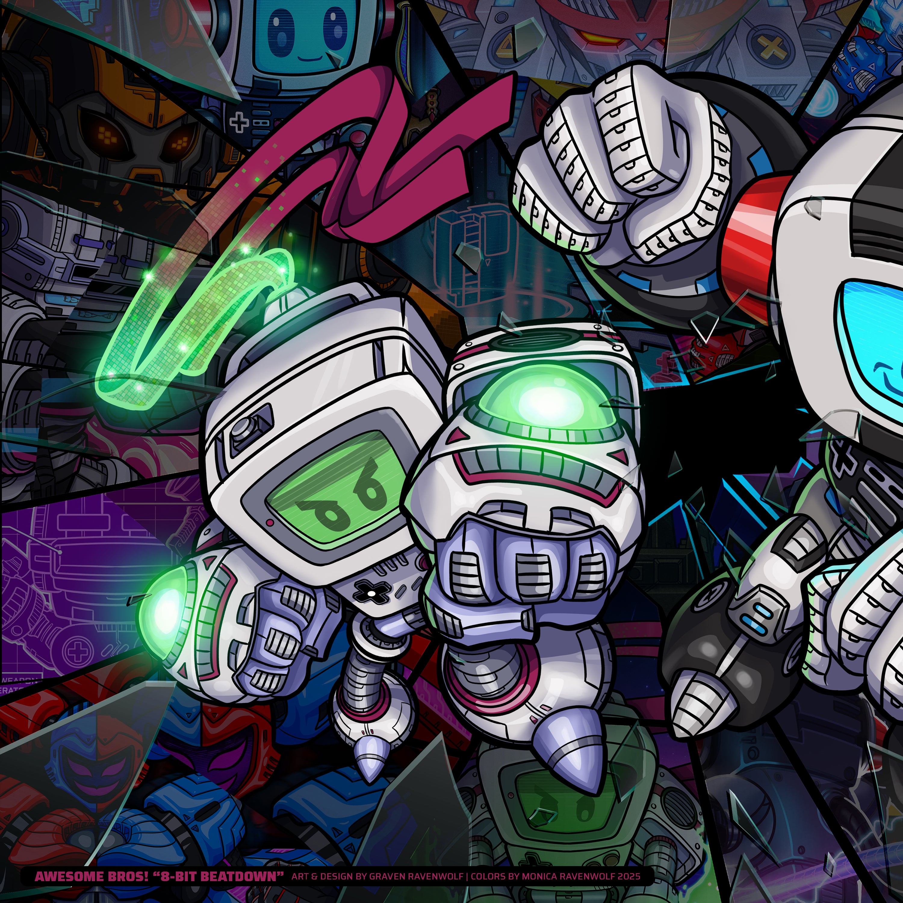 AWESOME BROS! - Console Crusaders | Print (11" x 17")