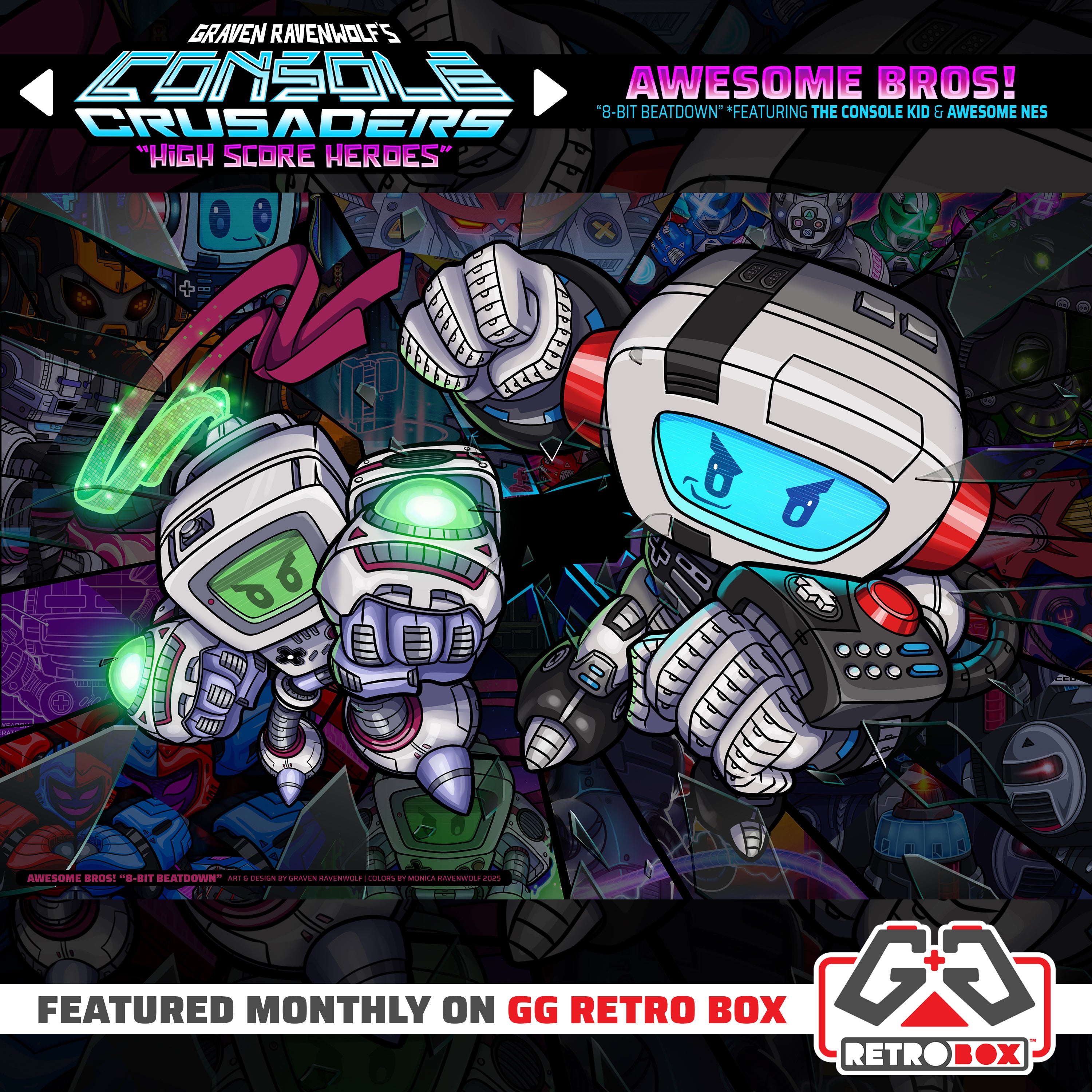 AWESOME BROS! - Console Crusaders | Print (11" x 17")