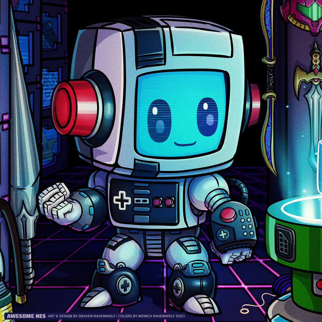 AWESOME NES – Console Crusaders | Print (11" x 17")