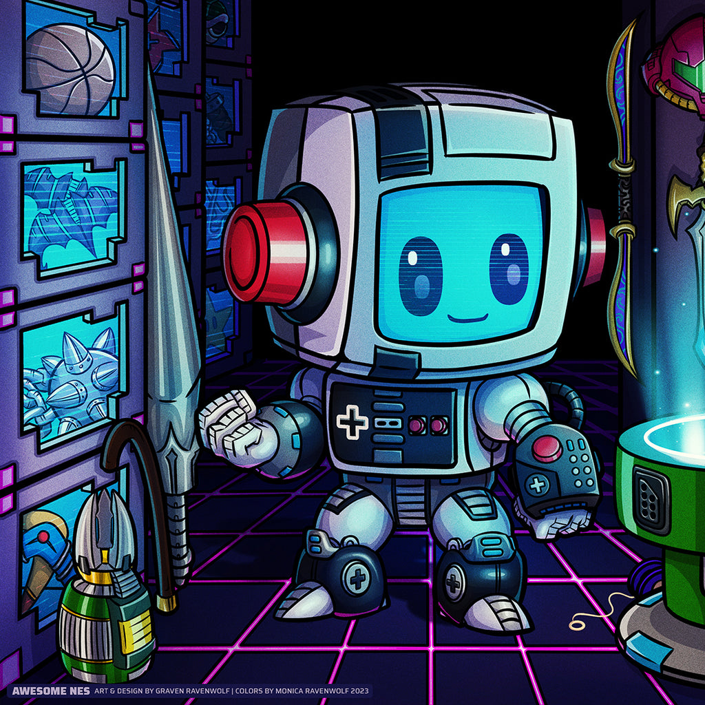 AWESOME NES – Console Crusaders | Print (11" x 17")