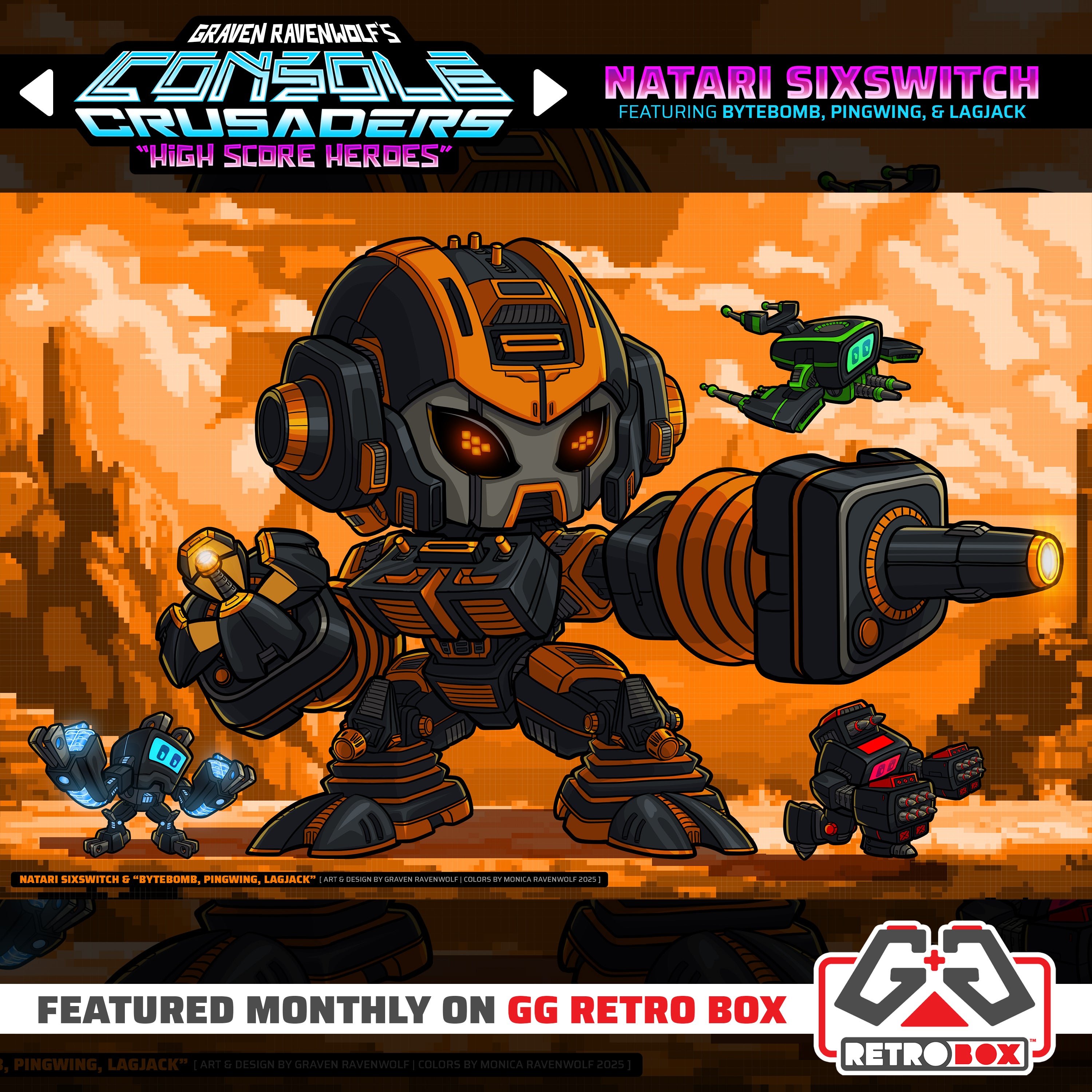 NATARI SIXSWITCH – Console Crusaders | Print (11" x 17")