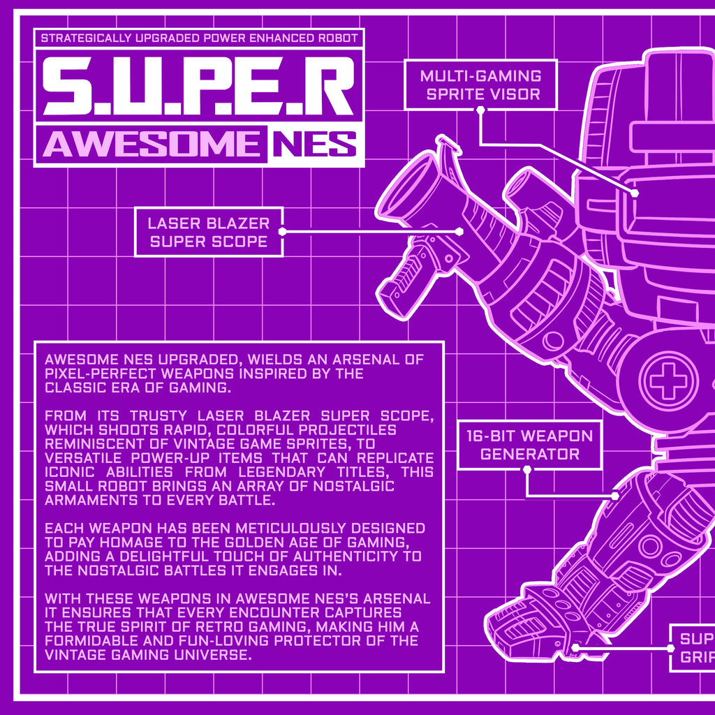 S.U.P.E.R. AWESOME NES – Console Crusaders | Print (11" x 17")