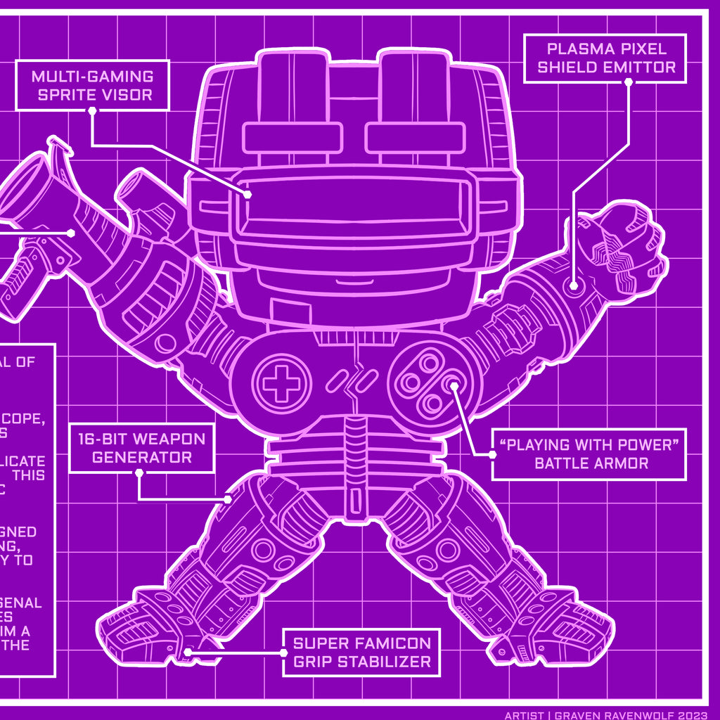 S.U.P.E.R. AWESOME NES – Console Crusaders | Print (11" x 17")