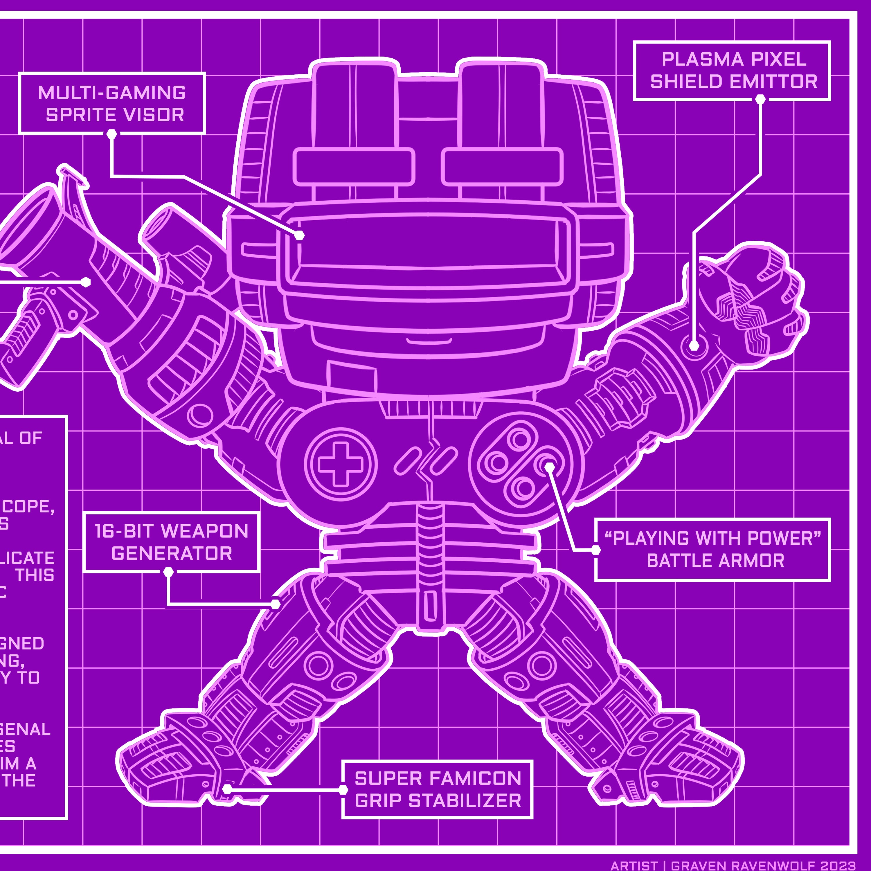 S.U.P.E.R. AWESOME NES – Console Crusaders | Print (11" x 17")