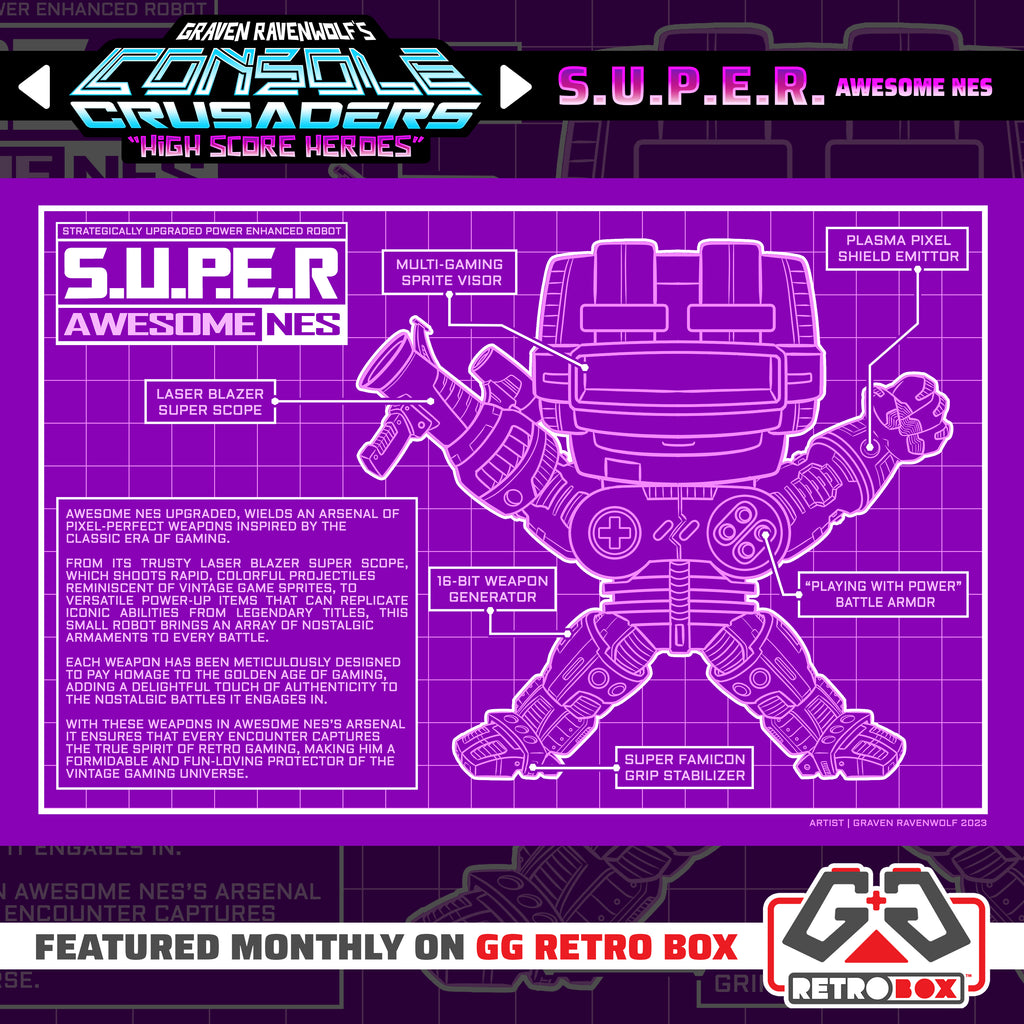 S.U.P.E.R. AWESOME NES – Console Crusaders | Print (11" x 17")