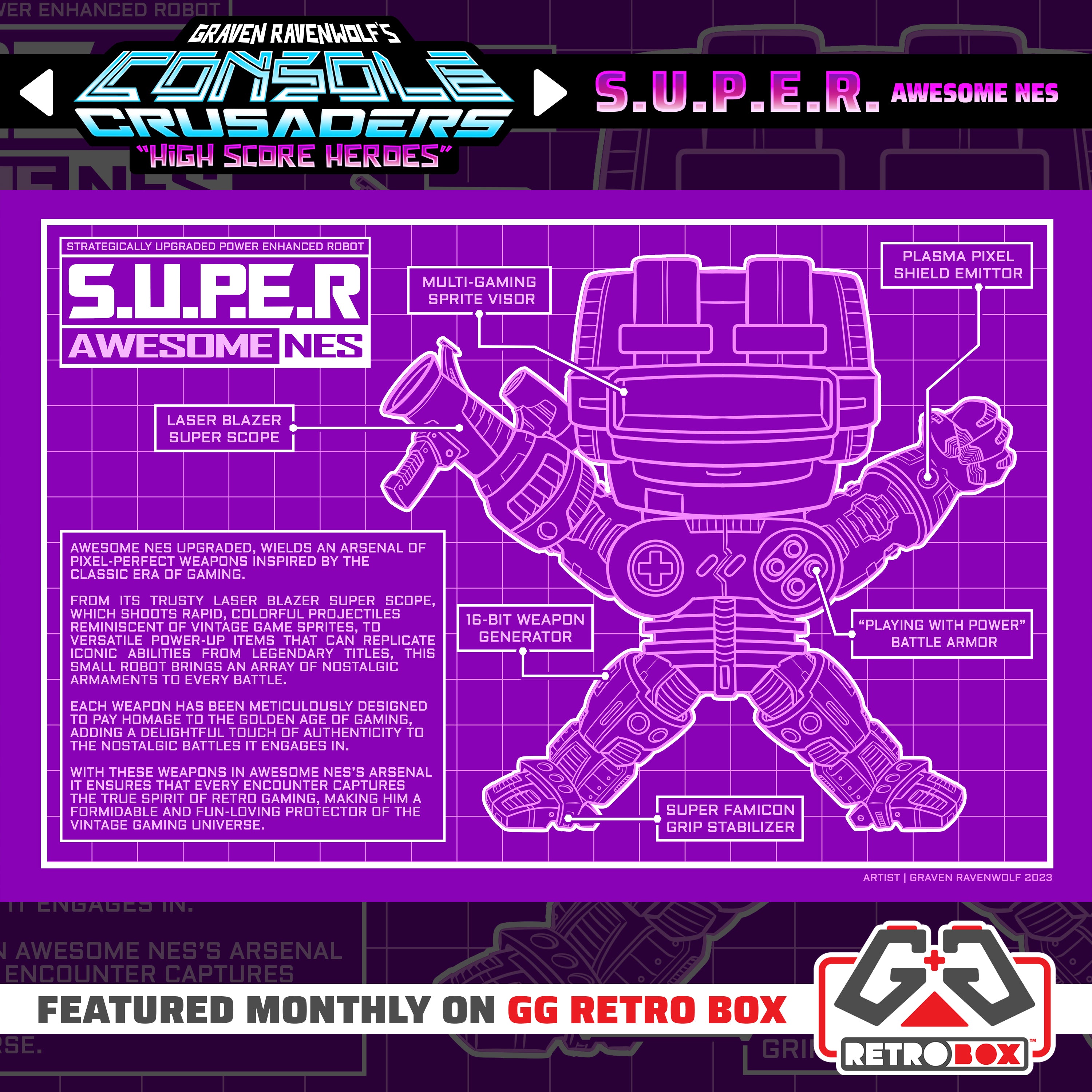 S.U.P.E.R. AWESOME NES – Console Crusaders | Print (11" x 17")