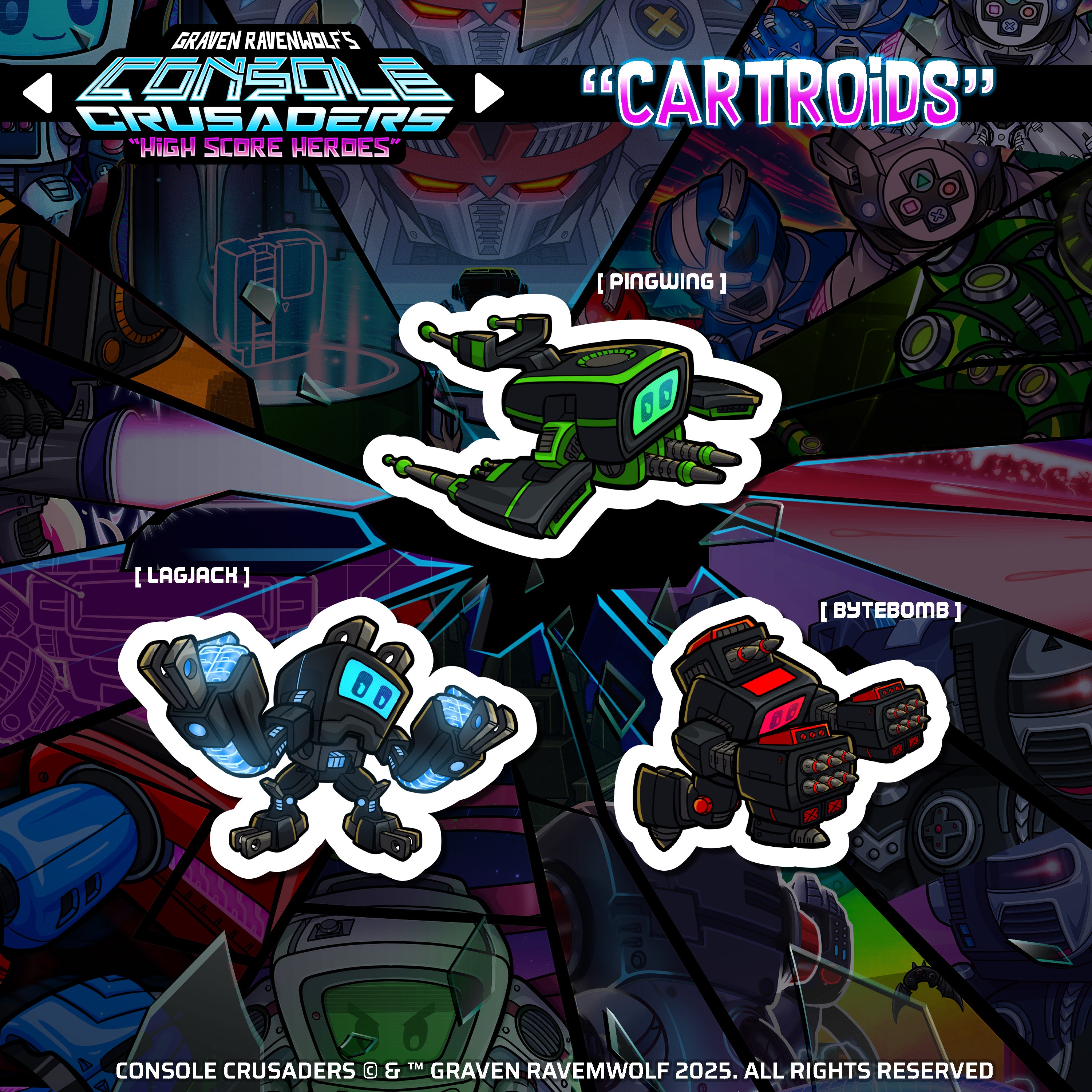 3 FOR $10 - Sticker Bundle