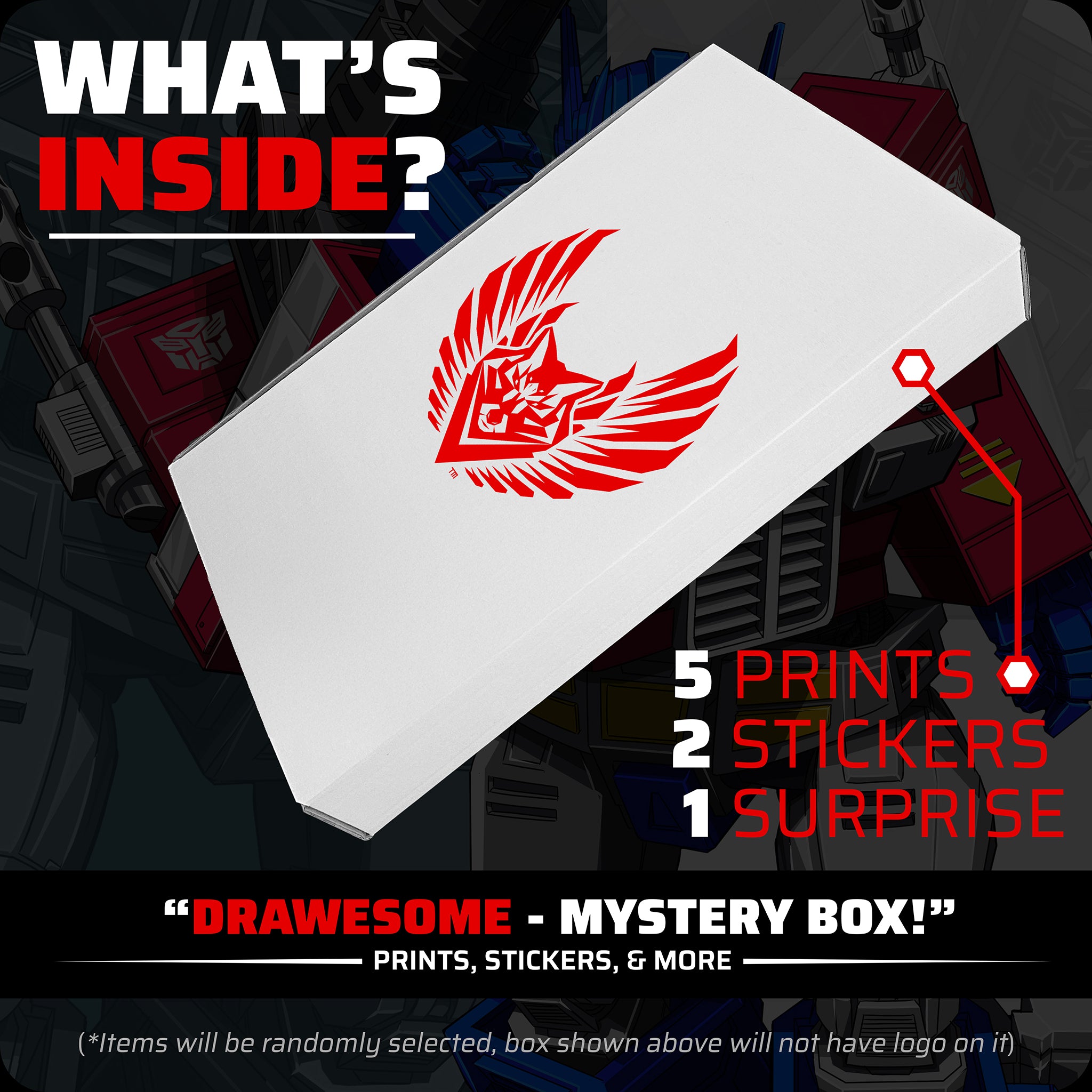 DRAWESOME! (Mystery Box) | Prints, Stickers, etc.