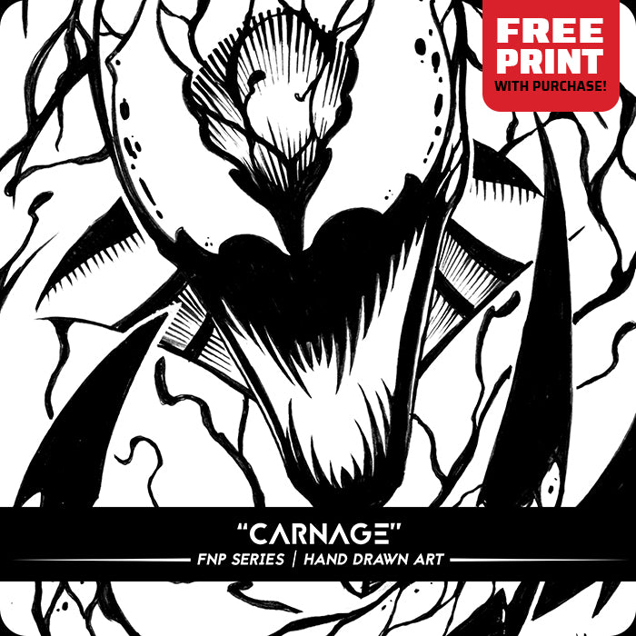 FNP SERIES (Carnage) | Original Art (6" x 8") + FREE PRINT (11" x 17")