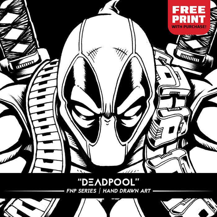 FNP SERIES (Deadpool) | Original Art (6" x 8") + FREE PRINT (11" x 17")