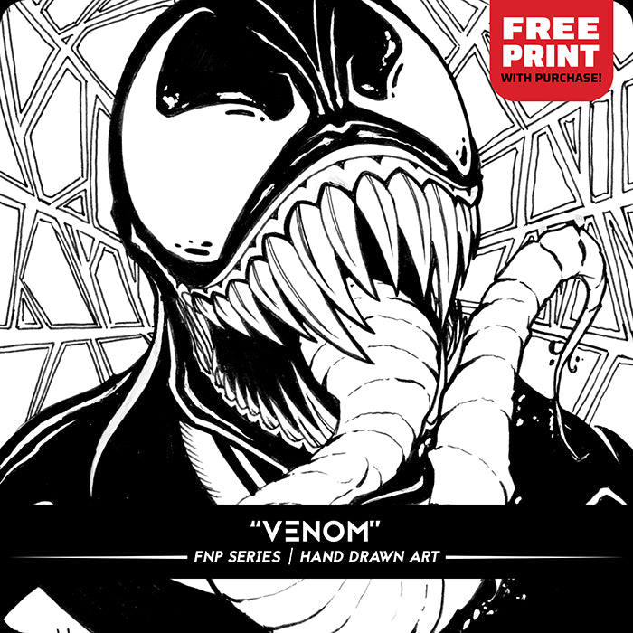 FNP SERIES (Venom) | Original Art (6" x 8") + FREE PRINT (11" x 17")