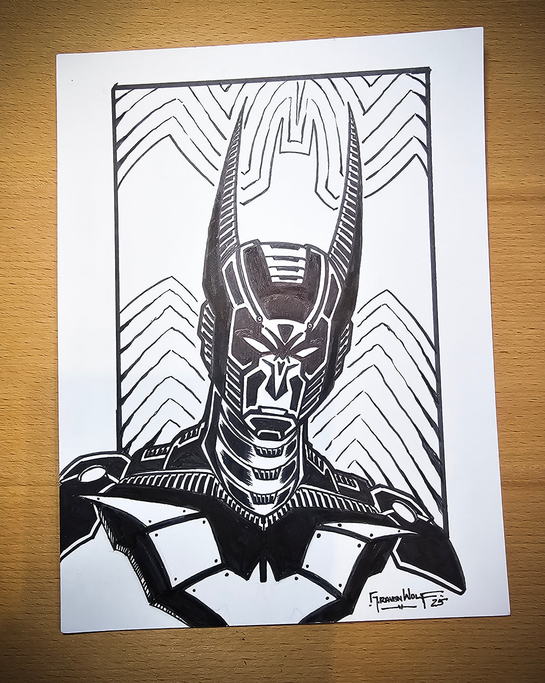 FNP SERIES (Batman Beyond) | Original Art (6" x 8") + FREE PRINT (11" x 17")