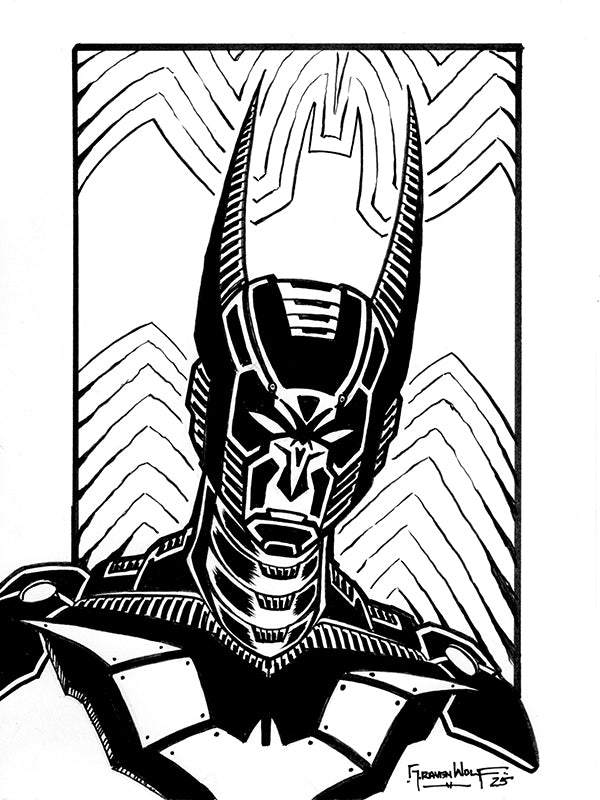 FNP SERIES (Batman Beyond) | Original Art (6" x 8") + FREE PRINT (11" x 17")