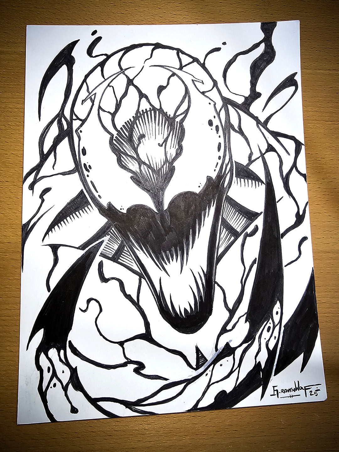 FNP SERIES (Carnage) | Original Art (6" x 8") + FREE PRINT (11" x 17")