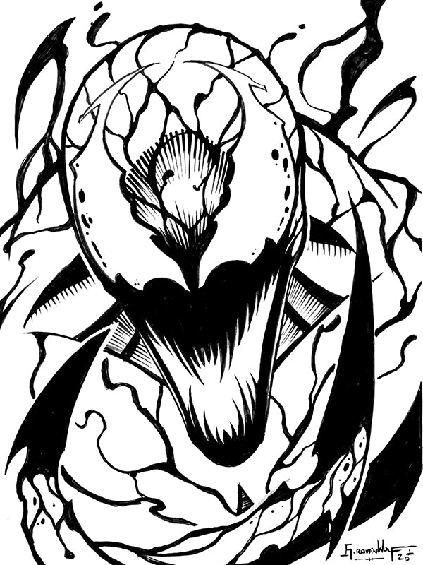 FNP SERIES (Carnage) | Original Art (6" x 8") + FREE PRINT (11" x 17")