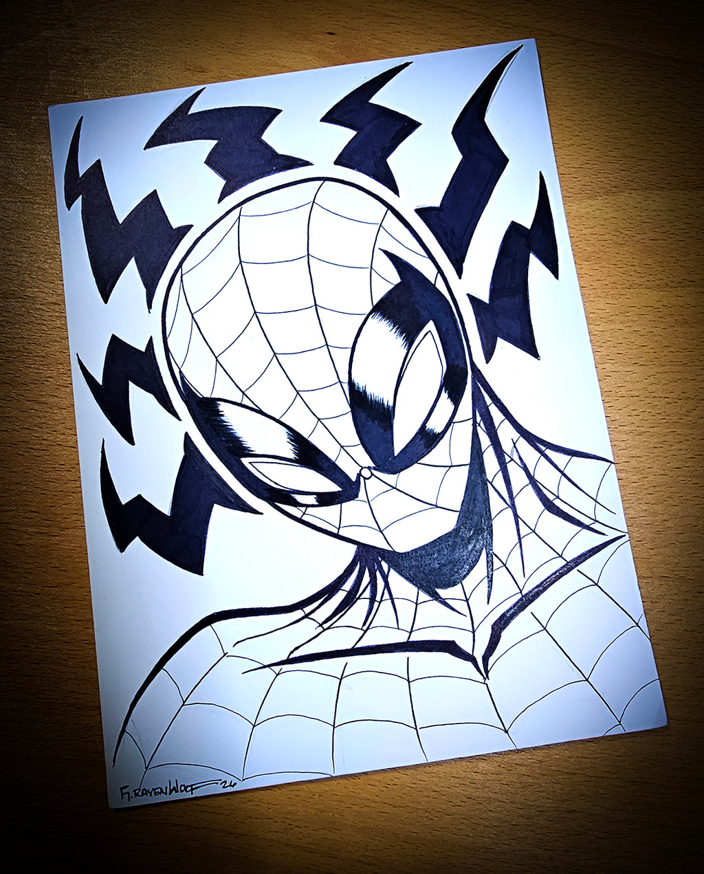 FNP SERIES (Spider-Man) | Original Art (6" x 8") + FREE PRINT (11" x 17")
