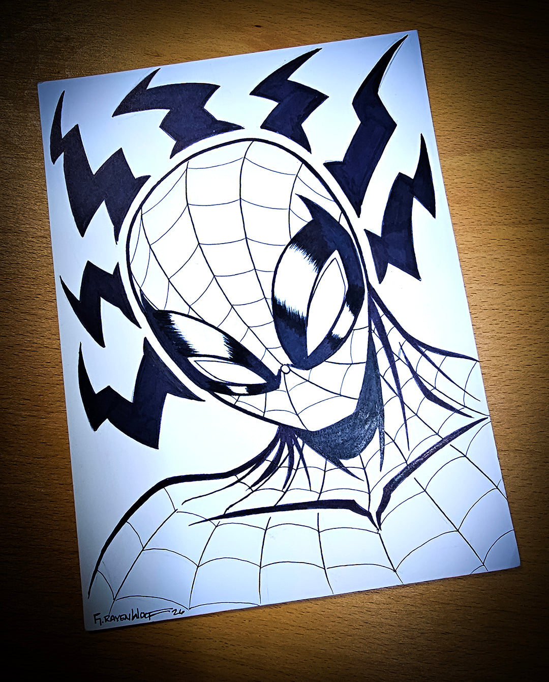 FNP SERIES (Spider-Man) | Original Art (6" x 8") + FREE PRINT (11" x 17")