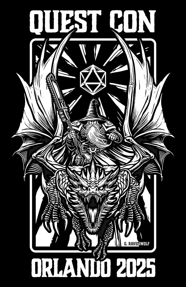 RUNES, RIVETS, & RECKONING! (Text) – Quest Con Orlando 2025 | Print (11" x 17")