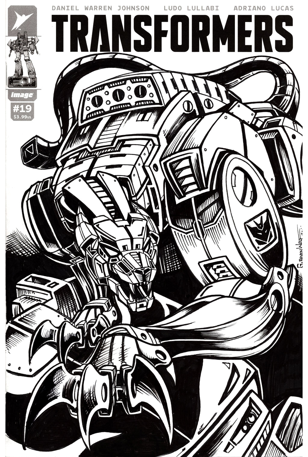 COMMISSION | SKETCH COVER (Original Art) - B & W (Pencils & Inks)