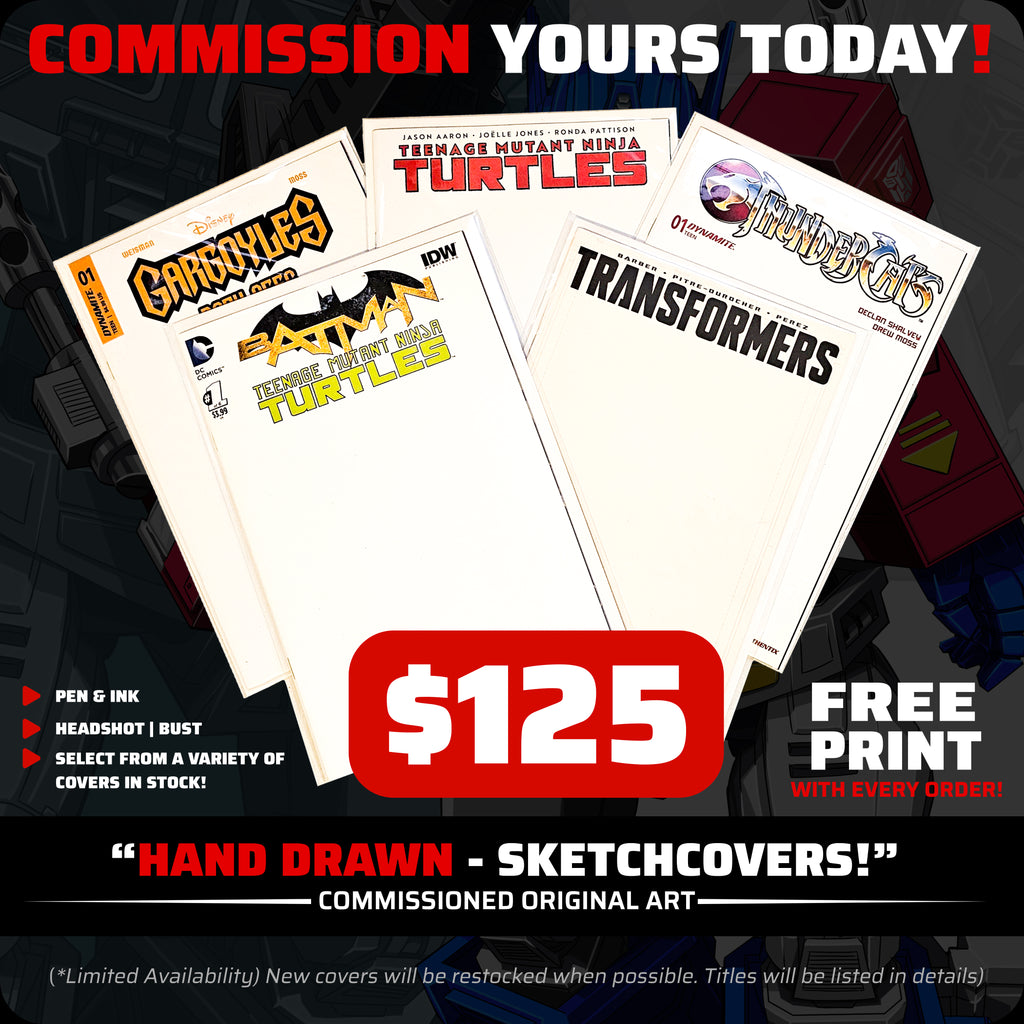 COMMISSION | SKETCH COVER (Original Art) - B & W (Pencils & Inks)
