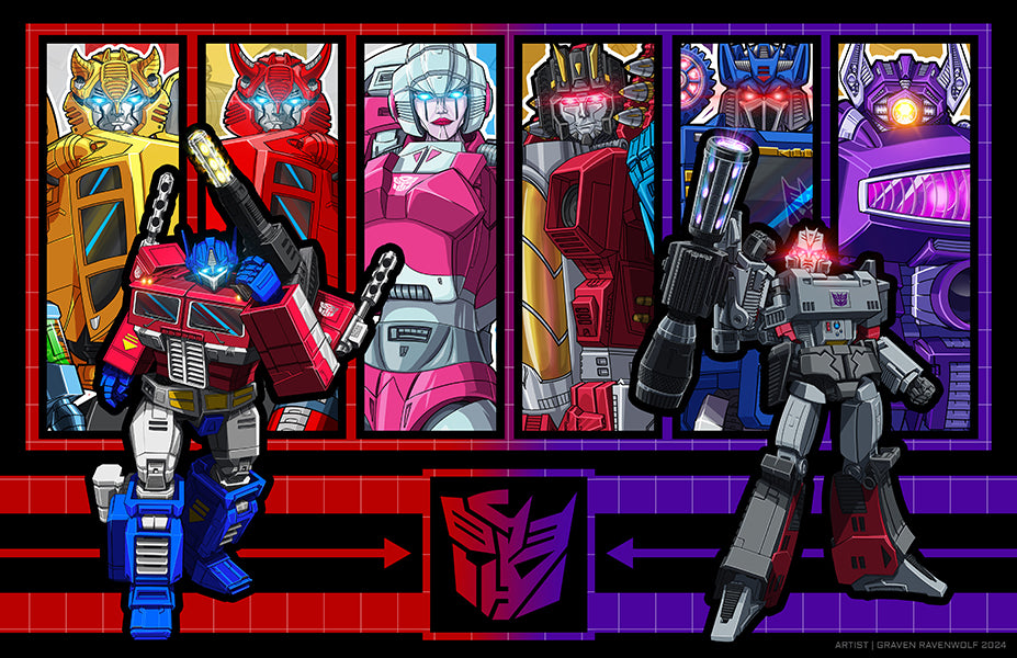 VERSUS – Transformers | Print (11" x 17")